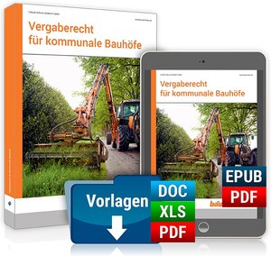 Buchcover Vergaberecht für kommunale Bauhöfe | Forum Verlag Herkert GmbH | EAN 9783963143786 | ISBN 3-96314-378-9 | ISBN 978-3-96314-378-6