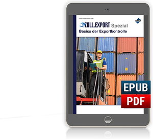 Buchcover Zoll.Export-Spezial: Basics der Exportkontrolle  | EAN 9783963145551 | ISBN 3-96314-555-2 | ISBN 978-3-96314-555-1