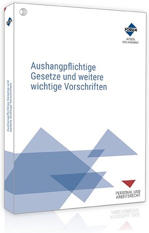 Buchcover Aushangpflichtige Gesetze und weitere wichtige Vorschriften  | EAN 9783963147500 | ISBN 3-96314-750-4 | ISBN 978-3-96314-750-0