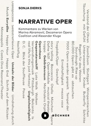 Buchcover Narrative Oper | Sonja Dierks | EAN 9783963178115 | ISBN 3-96317-811-6 | ISBN 978-3-96317-811-5