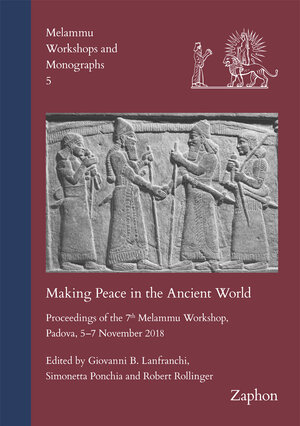 Buchcover Making Peace in the Ancient World  | EAN 9783963271809 | ISBN 3-96327-180-9 | ISBN 978-3-96327-180-9