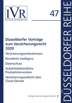 Buchcover Düsseldorfer Vorträge zum Versicherungsrecht 2020  | EAN 9783963293924 | ISBN 3-96329-392-6 | ISBN 978-3-96329-392-4