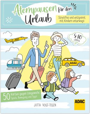 Buchcover ADAC Atempausen für den Urlaub - Stressfrei und entspannt mit Kindern unterwegs - 50 Karten gegen Langeweile | Jutta Vogt-Tegen | EAN 9783963473036 | ISBN 3-96347-303-7 | ISBN 978-3-96347-303-6