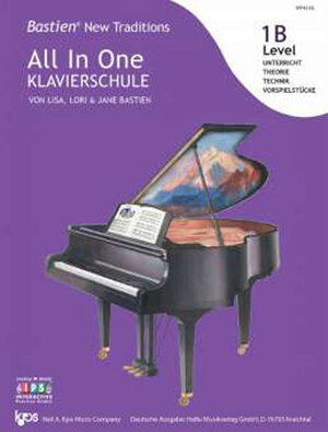Buchcover Bastien New Traditions: All In One Klavierschule - Level 1B (Deutsch) | & JANE BASTIEN, LISA, LORI | EAN 9783964187185 | ISBN 3-96418-718-6 | ISBN 978-3-96418-718-5