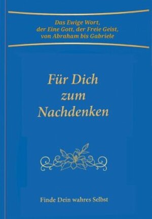 Buchcover Für Dich zum Nachdenken | Gabriele | EAN 9783964461728 | ISBN 3-96446-172-5 | ISBN 978-3-96446-172-8