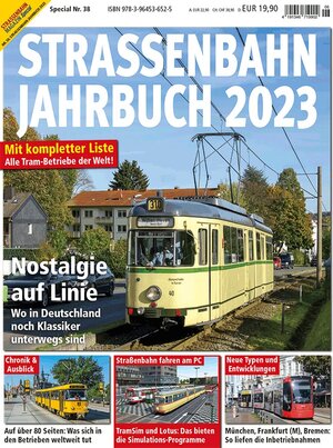 Buchcover Straßenbahn Jahrbuch 2023  | EAN 9783964536525 | ISBN 3-96453-652-0 | ISBN 978-3-96453-652-5