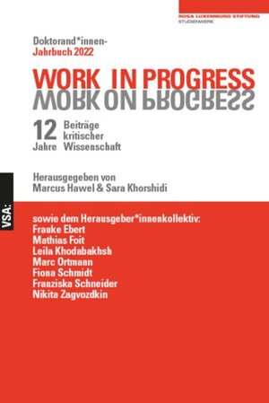 Buchcover WORK IN PROGRESS. WORK ON PROGRESS | Sara Khorshidi | EAN 9783964881663 | ISBN 3-96488-166-X | ISBN 978-3-96488-166-3