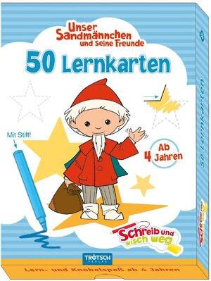 Buchcover Trötsch Unser Sandmännchen Lernkarten Schreib und wisch weg mit Stift  | EAN 9783965521391 | ISBN 3-96552-139-X | ISBN 978-3-96552-139-1