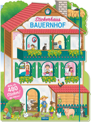 Buchcover Trötsch Stickerbuch Stickerhaus Bauernhof  | EAN 9783965523456 | ISBN 3-96552-345-7 | ISBN 978-3-96552-345-6