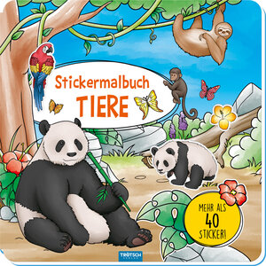 Buchcover Trötsch Malbuch Stickermalbuch Tiere  | EAN 9783965526822 | ISBN 3-96552-682-0 | ISBN 978-3-96552-682-2