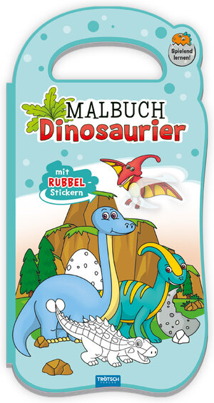 Buchcover Trötsch Malbuch mit Rubbelstickern Dinosaurier  | EAN 9783965528123 | ISBN 3-96552-812-2 | ISBN 978-3-96552-812-3
