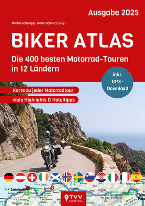 Buchcover Biker Atlas 2025 | Martin Schempp | EAN 9783965990586 | ISBN 3-96599-058-6 | ISBN 978-3-96599-058-6