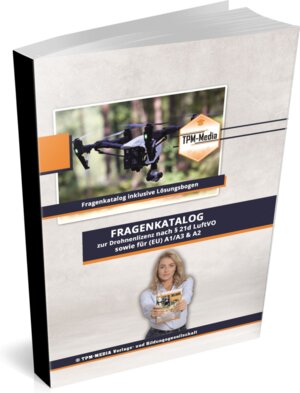 Buchcover Fragenkatalog Drohnenlizenz PRO mit über 2000 Prüfungsfragen auch für A1/A2/A3 (Printversion/Buch) und Drohnenflugbuch | Thomas Mueller | EAN 9783966172387 | ISBN 3-96617-238-0 | ISBN 978-3-96617-238-7