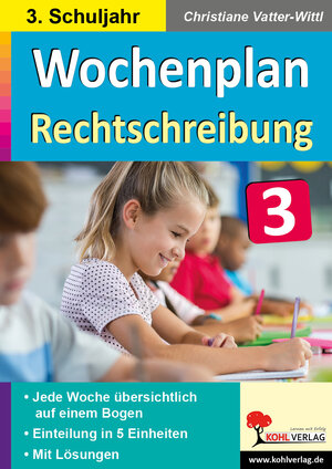 Buchcover Wochenplan Rechtschreibung / Klasse 3 | Christiane Vatter-Wittl | EAN 9783966241427 | ISBN 3-96624-142-0 | ISBN 978-3-96624-142-7