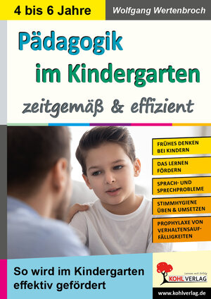 Buchcover Pädagogik im Kindergarten ... zeitgemäß & effizient | Wolfgang Wertenbroch | EAN 9783966246545 | ISBN 3-96624-654-6 | ISBN 978-3-96624-654-5