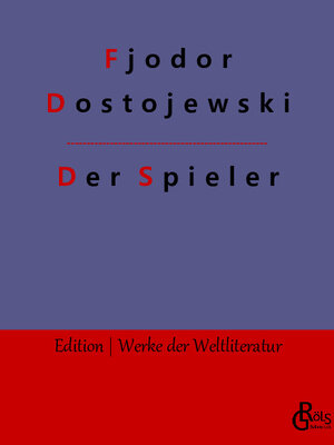 Buchcover Der Spieler | Fjodor Dostojewski | EAN 9783966370783 | ISBN 3-96637-078-6 | ISBN 978-3-96637-078-3
