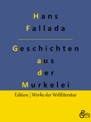 Buchcover Geschichten aus der Murkelei | Hans Fallada | EAN 9783966371261 | ISBN 3-96637-126-X | ISBN 978-3-96637-126-1