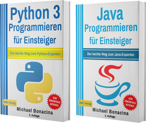 Buchcover Python 3 Programmieren für Einsteiger + Java Programmieren für Einsteiger (Hardcover) | Michael Bonacina | EAN 9783966459051 | ISBN 3-96645-905-1 | ISBN 978-3-96645-905-1