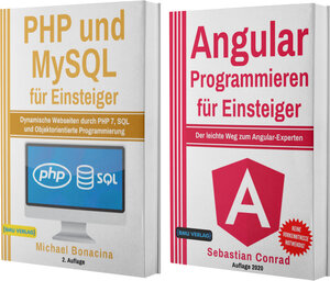 Buchcover PHP und MySQL für Einsteiger + Angular Programmieren für Eiinsteiger (Hardcover) | Michael Bonacina | EAN 9783966459747 | ISBN 3-96645-974-4 | ISBN 978-3-96645-974-7