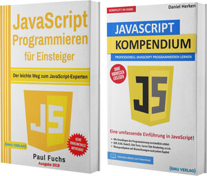 Buchcover JavaScript Programmieren für Einsteiger + JavaScript Kompendium (Hardcover) | Paul Fuchs | EAN 9783966459822 | ISBN 3-96645-982-5 | ISBN 978-3-96645-982-2