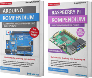 Buchcover Arduino Kompendium + Raspberry Pi Kompendium (Hardcover) | Danny Schreiter | EAN 9783966459921 | ISBN 3-96645-992-2 | ISBN 978-3-96645-992-1