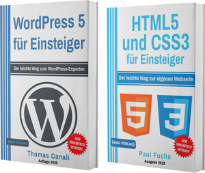 Buchcover WordPress 5 für Einsteiger + HTML5 und CSS3 für Einsteiger (Taschenbuch) | Thomas Canali | EAN 9783966459976 | ISBN 3-96645-997-3 | ISBN 978-3-96645-997-6