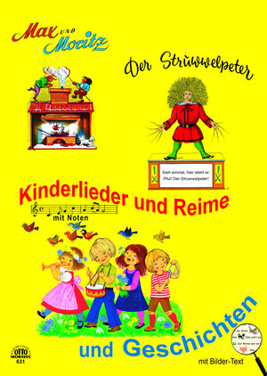 Buchcover Max & Moritz und Struwwelpeter und Kinderlieder Sammelband | Wilhelm Buch | EAN 9783966985215 | ISBN 3-96698-521-7 | ISBN 978-3-96698-521-5