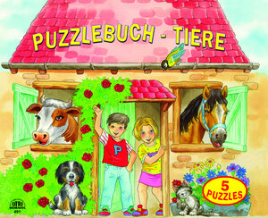 Buchcover Puzzlebuch Bauernhoftiere 5 Puzzles (12 teilig) mit gereimten Texten | J. Fischer | EAN 9783966985239 | ISBN 3-96698-523-3 | ISBN 978-3-96698-523-9