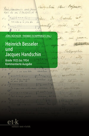 Buchcover Heinrich Besseler und Jacques Handschin  | EAN 9783967070026 | ISBN 3-96707-002-6 | ISBN 978-3-96707-002-6