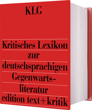 Buchcover Kritisches Lexikon zur deutschsprachigen Gegenwartsliteratur (KLG)  | EAN 9783967070118 | ISBN 3-96707-011-5 | ISBN 978-3-96707-011-8