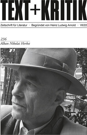 Buchcover Alban Nikolai Herbst  | EAN 9783967076998 | ISBN 3-96707-699-7 | ISBN 978-3-96707-699-8