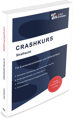 Buchcover CRASHKURS Strafrecht | Dirk Schweinberger | EAN 9783967120110 | ISBN 3-96712-011-2 | ISBN 978-3-96712-011-0