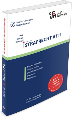 Buchcover Strafrecht AT II | Dirk Schweinberger | EAN 9783967120226 | ISBN 3-96712-022-8 | ISBN 978-3-96712-022-6