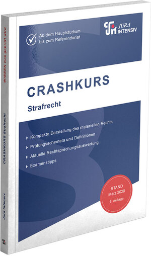Buchcover CRASHKURS Strafrecht | Dirk Schweinberger | EAN 9783967120424 | ISBN 3-96712-042-2 | ISBN 978-3-96712-042-4