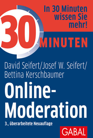 Buchcover 30 Minuten Online-Moderation | David Seifert | EAN 9783967390599 | ISBN 3-96739-059-4 | ISBN 978-3-96739-059-9