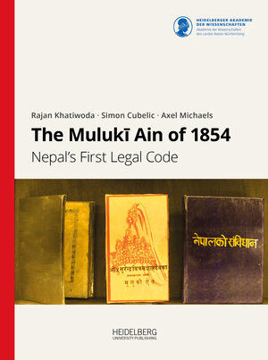 Buchcover The Mulukī Ain of 1854  | EAN 9783968220345 | ISBN 3-96822-034-X | ISBN 978-3-96822-034-5