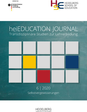 Buchcover heiEDUCATION JOURNAL / Selbstvergewisserungen  | EAN 9783968220567 | ISBN 3-96822-056-0 | ISBN 978-3-96822-056-7