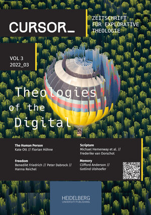 Buchcover Cursor_ Zeitschrift für Explorative Theologie / Theologies of the Digital  | EAN 9783968221991 | ISBN 3-96822-199-0 | ISBN 978-3-96822-199-1