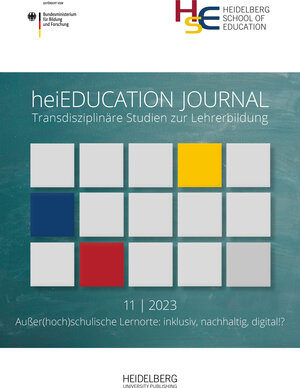 Buchcover heiEDUCATION JOURNAL / Außer(hoch)schulische Lernorte: inklusiv, nachhaltig, digital!?  | EAN 9783968222578 | ISBN 3-96822-257-1 | ISBN 978-3-96822-257-8