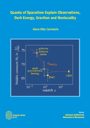 Buchcover Quanta of Spacetime Explain Observations, Dark Energy, Graviton and Nonlocality | Hans-Otto Carmesin | EAN 9783968310084 | ISBN 3-96831-008-X | ISBN 978-3-96831-008-4