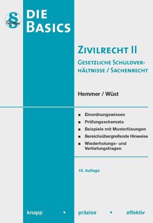 Buchcover eBook Basics Zivilrecht II | Karl-Edmund Hemmer | EAN 9783968380551 | ISBN 3-96838-055-X | ISBN 978-3-96838-055-1
