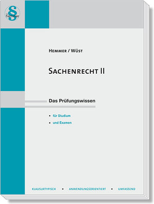 Buchcover Sachenrecht II | Karl-Edmund Hemmer | EAN 9783968382395 | ISBN 3-96838-239-0 | ISBN 978-3-96838-239-5
