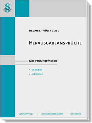 Buchcover Herausgabeansprüche | Karl-Edmund Hemmer | EAN 9783968382456 | ISBN 3-96838-245-5 | ISBN 978-3-96838-245-6
