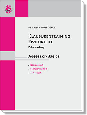 Buchcover Klausurentraining Zivilurteile Assessor-Basics | Karl-Edmund Hemmer | EAN 9783968382692 | ISBN 3-96838-269-2 | ISBN 978-3-96838-269-2