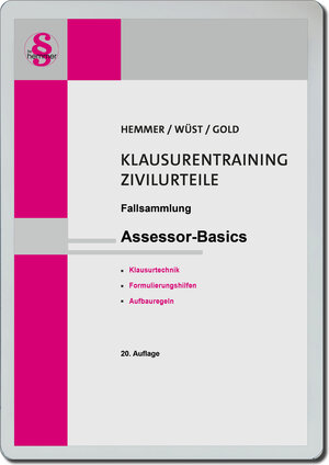 Buchcover eBook Klausurentraining Zivilurteile Assessor-Basics | Karl-Edmund Hemmer | EAN 9783968382722 | ISBN 3-96838-272-2 | ISBN 978-3-96838-272-2
