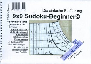 Buchcover 9x9 Sudoku-Beginner in A4 | Werner Bood | EAN 9783968863016 | ISBN 3-96886-301-1 | ISBN 978-3-96886-301-6
