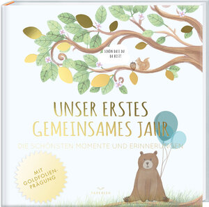 Buchcover Babyalbum - UNSER ERSTES GEMEINSAMES JAHR (blau) | Pia Loewe | EAN 9783968950181 | ISBN 3-96895-018-6 | ISBN 978-3-96895-018-1