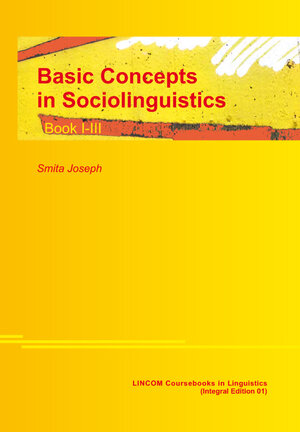 Buchcover Basic Concepts in Sociolinguistics | Smita Joseph | EAN 9783969391549 | ISBN 3-96939-154-7 | ISBN 978-3-96939-154-9