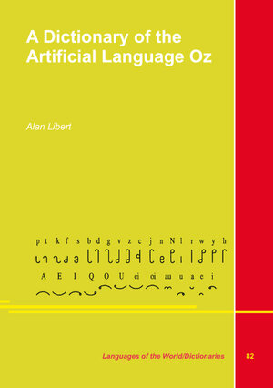Buchcover A Dictionary of the Artificial Language Oz | Alan Libert | EAN 9783969391938 | ISBN 3-96939-193-8 | ISBN 978-3-96939-193-8