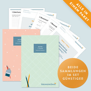 Buchcover Vorteils-Set: Mathe, 7. Klasse: Wiederholung des Jahresstoffs Teil 1 + 2! | Anja Mahl | EAN 9783969793503 | ISBN 3-96979-350-5 | ISBN 978-3-96979-350-3
